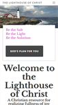 Mobile Screenshot of lighthouseofchrist.org